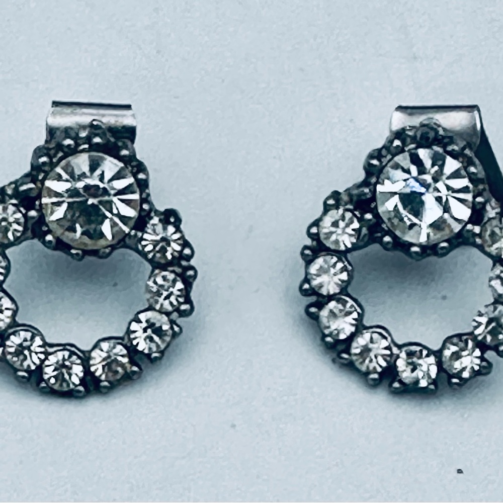 Vintage Rhinestone Shoe Clips - Picture 2 of 6